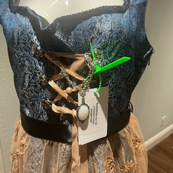 COPY - Edelnice trachtenmode Bavarian women midi dress size 50 3 piece dress - Picture 9 of 11